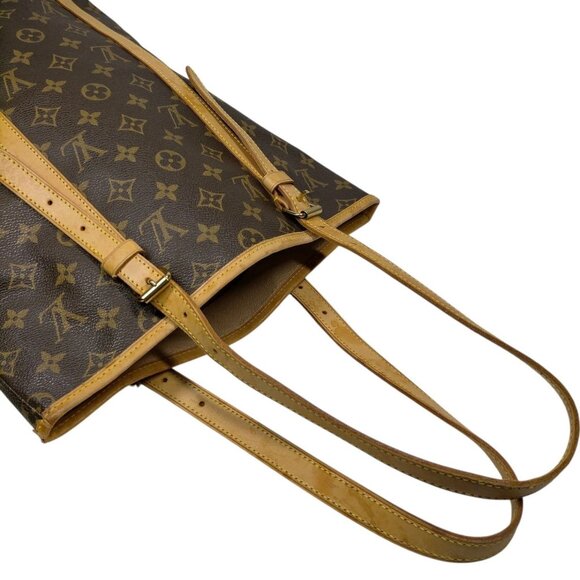 (L4) Authentic Louis Vuitton Tote Bag Bucket GM Brown Monogram Luxury Vintage De - Picture 3 of 9